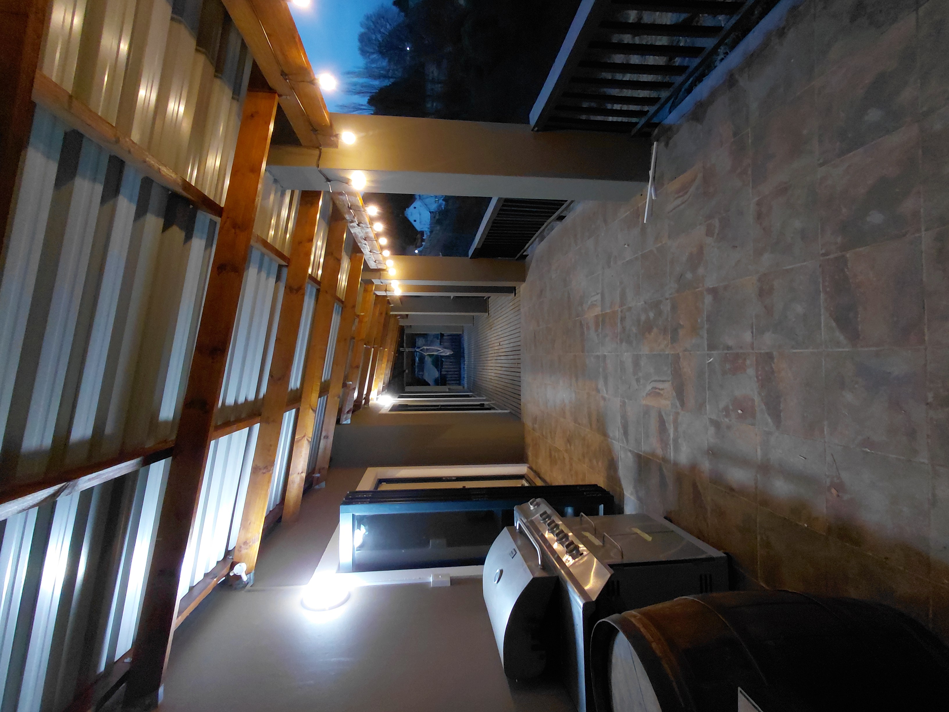 Outdoor deck with gas braai and mountain views